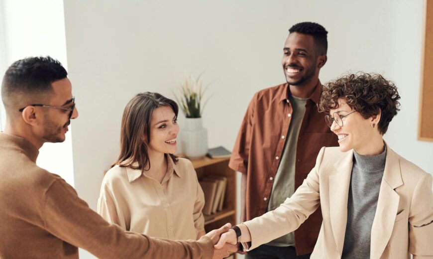 photo of people doing handshakes